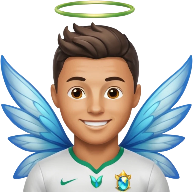 Ronaldo con alas de hada emoji