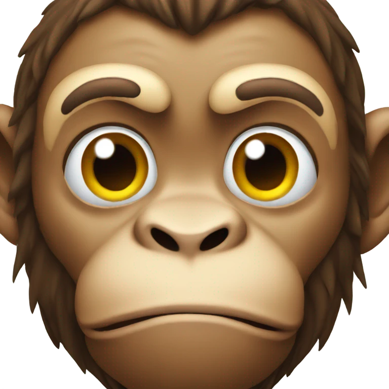 Strong monkey emoji