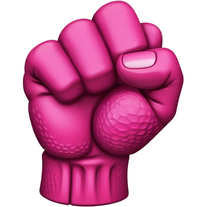 Dark Pink fist  emoji