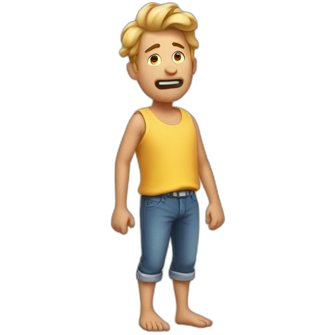 Guy farting emoji