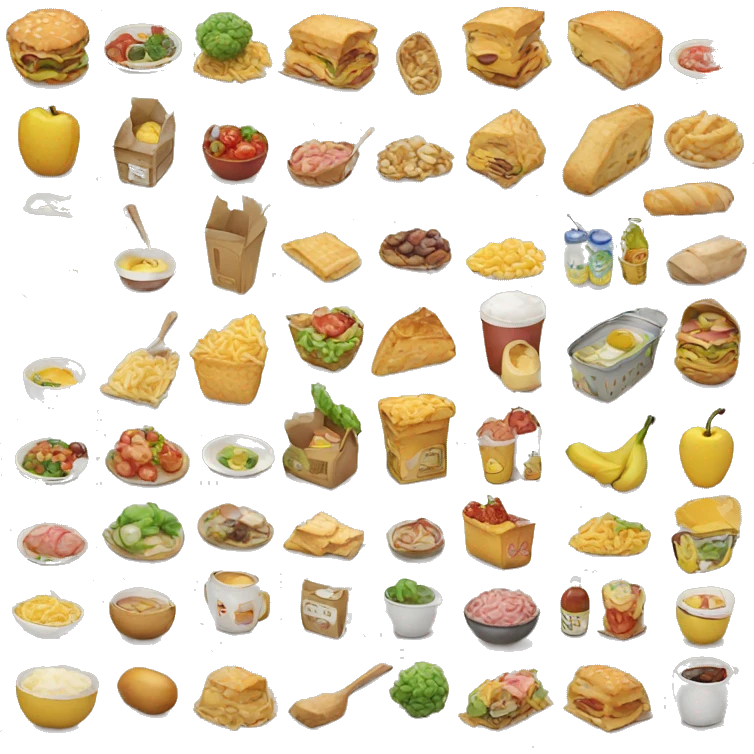 food, house, transport emoji