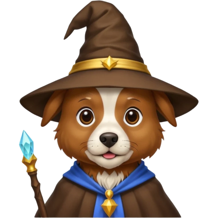 Dog wizard emoji