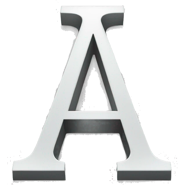logo of the letter A emoji