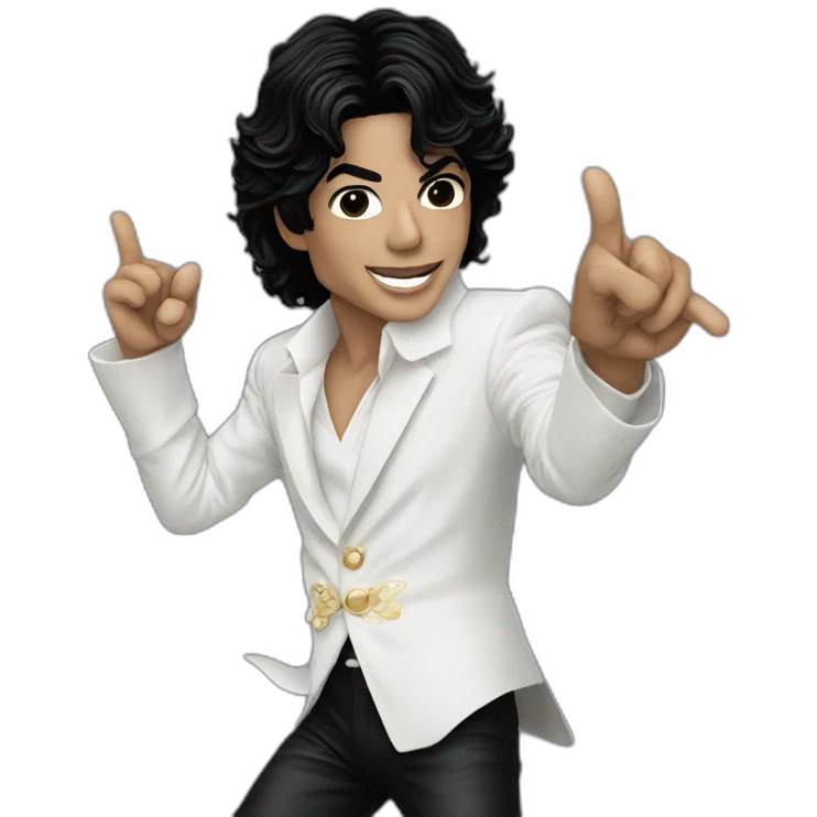 Michael Jackson saltando emoji