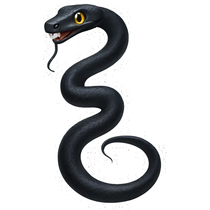 Black snake emoji