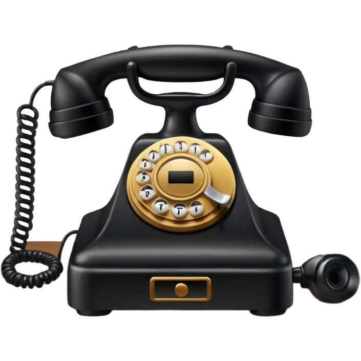 Table with telephone emoji