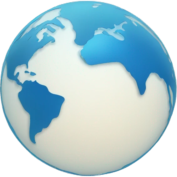 globe with blue meridians emoji