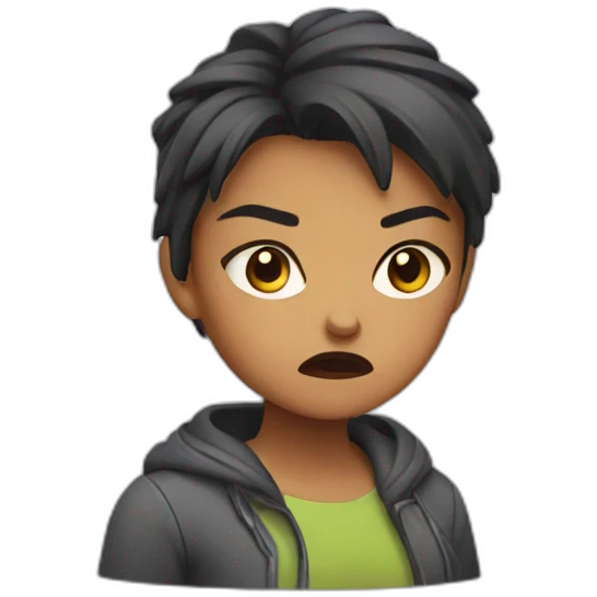 angry girl emoji