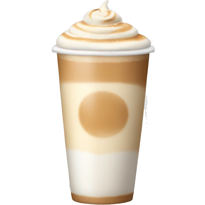 Cream latte emoji