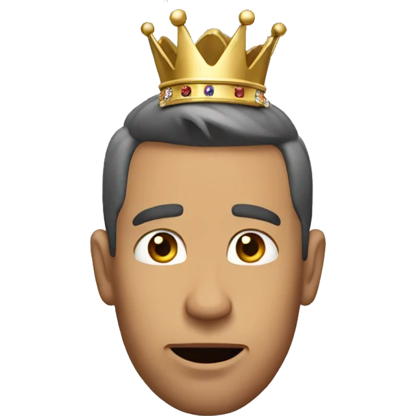 Man dropping the crown  emoji