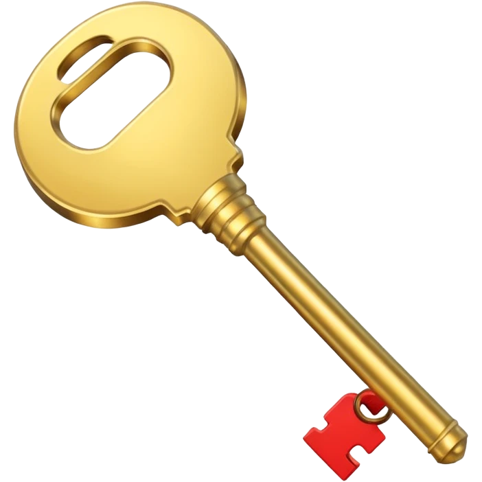 gold basic key emoji