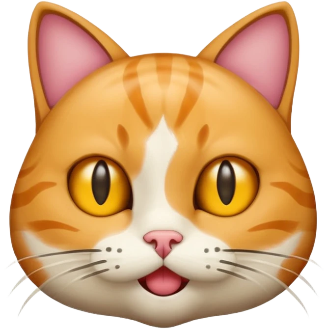 a cat that says huh emoji