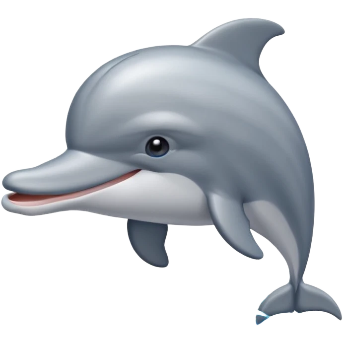 Dolphin emoji combination with a cap emoji