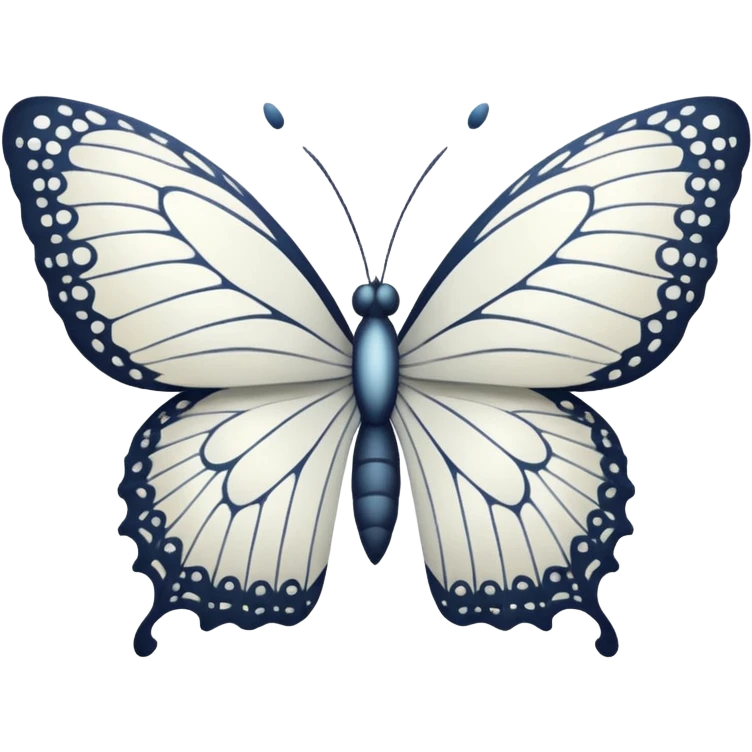 White Butterfly  emoji