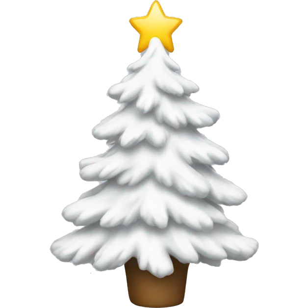 white christmas tree emoji