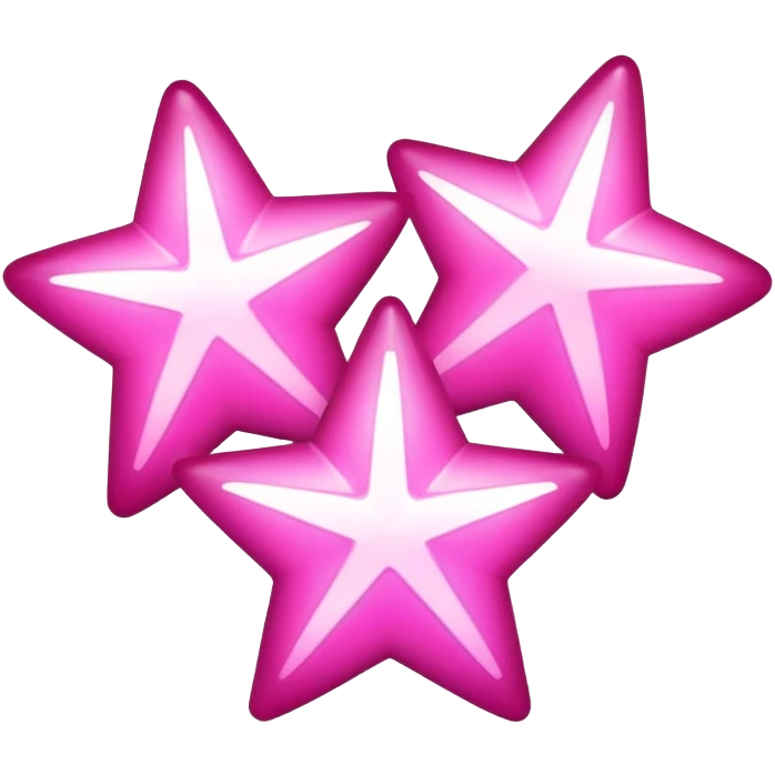 The three stars emoji but pink emoji