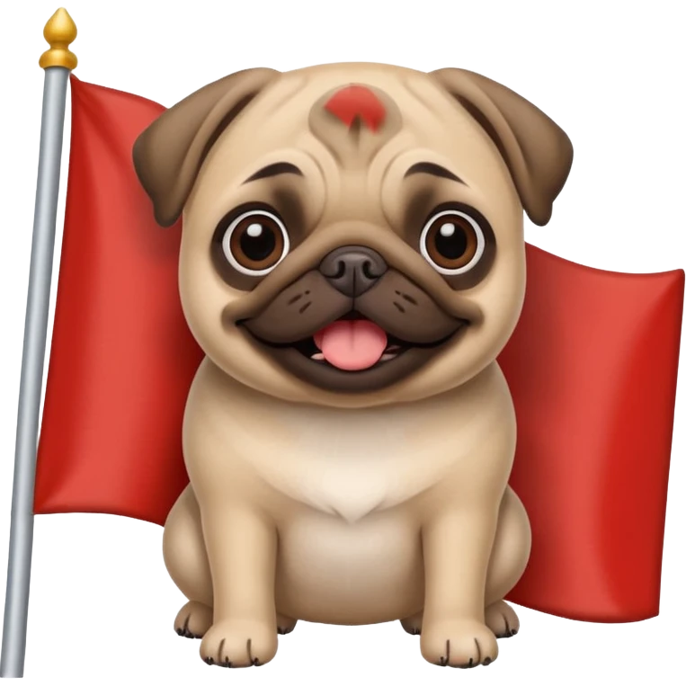 Flag of pug emoji