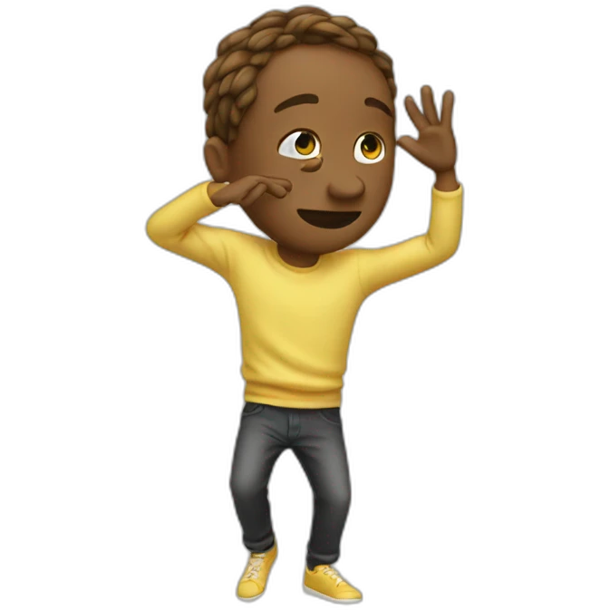 Emoji avec dab emoji