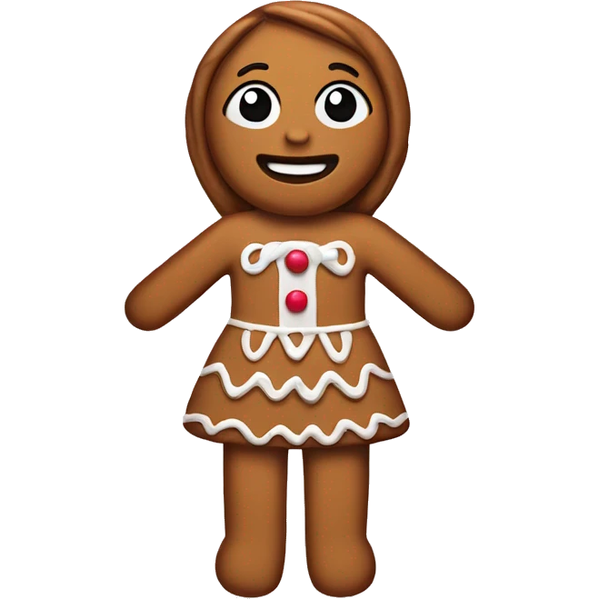 gingerbread girl emoji
