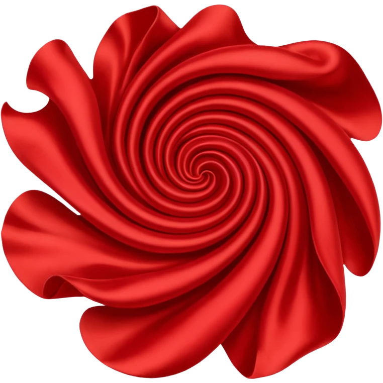 Red silk whirling through the wind. emoji