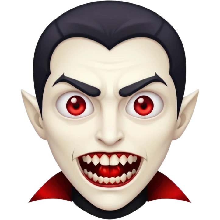 Scary vampire emoji