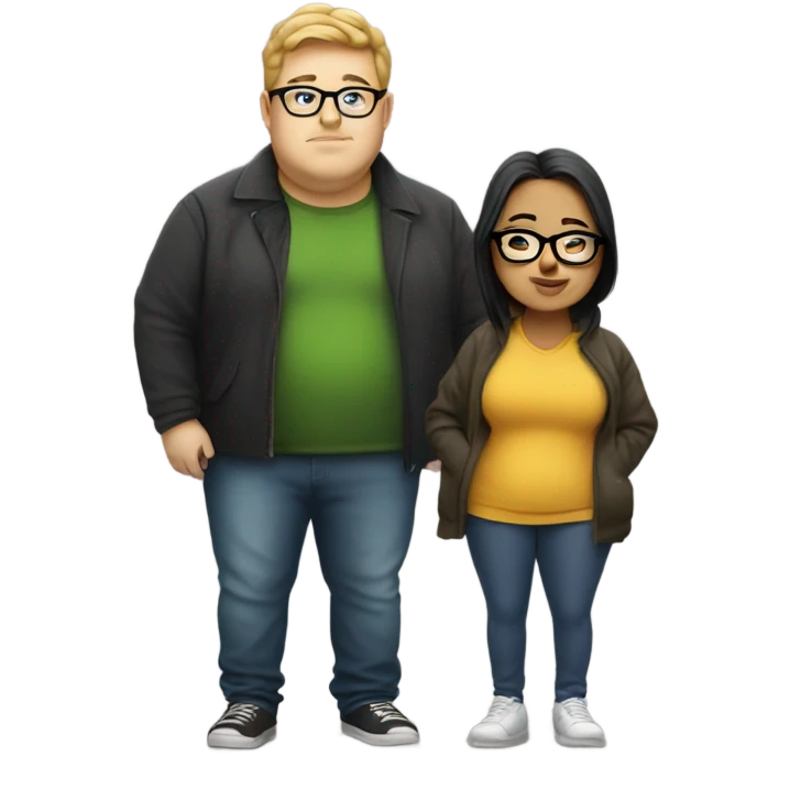 chubby with guy with glasses a subway sub emoji
