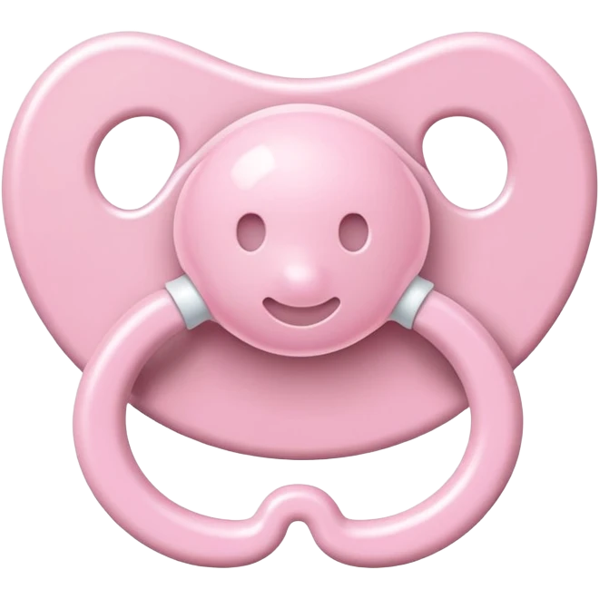 Light pink pacifier  emoji