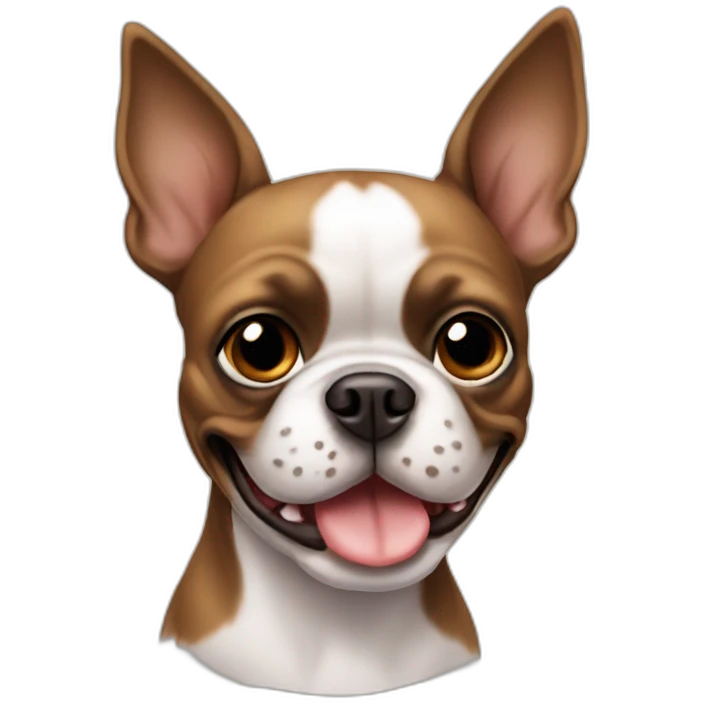 tan boston terrier emoji