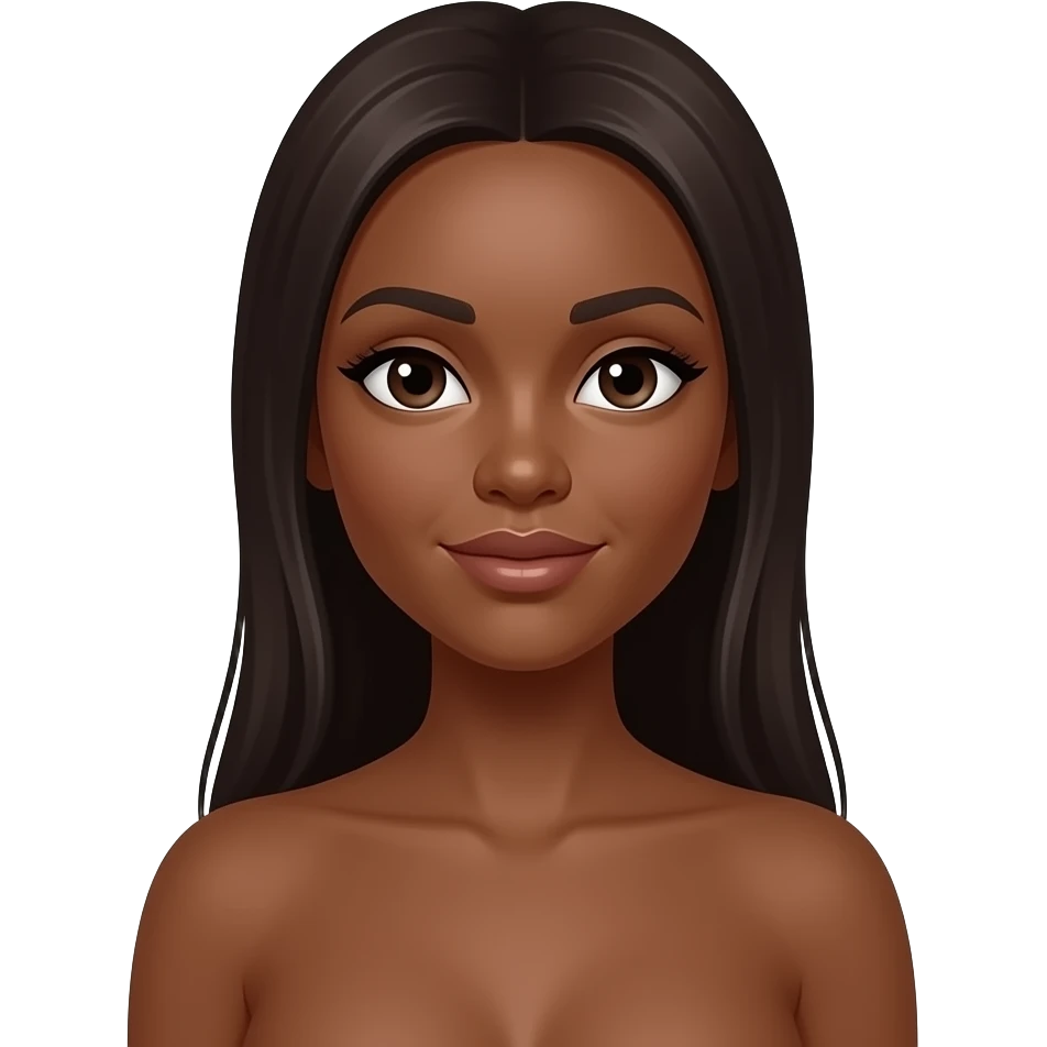 Brown tone emoji brown naked woman emoji