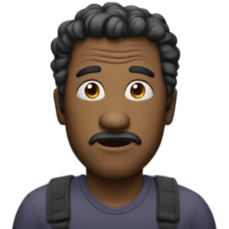 Befuddled man emoji