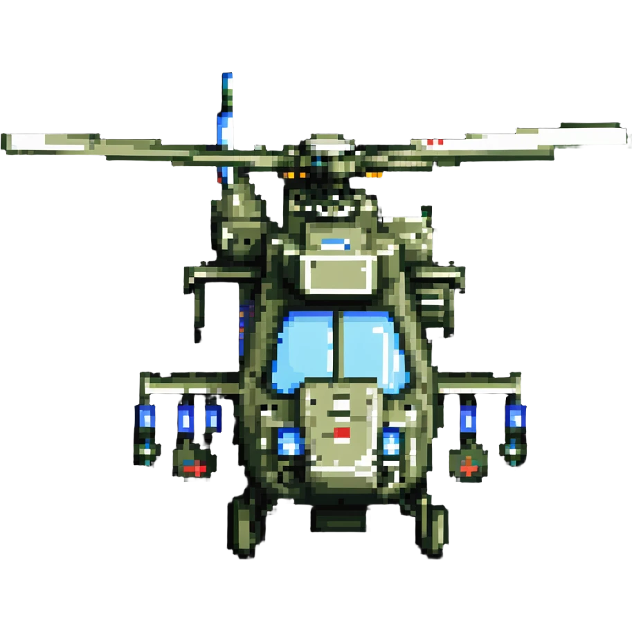 military helicopter Apache emoji