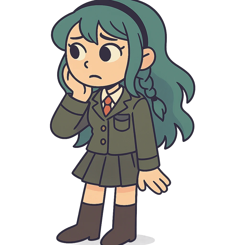 Mukuro Ikusaba in the shade emoji
