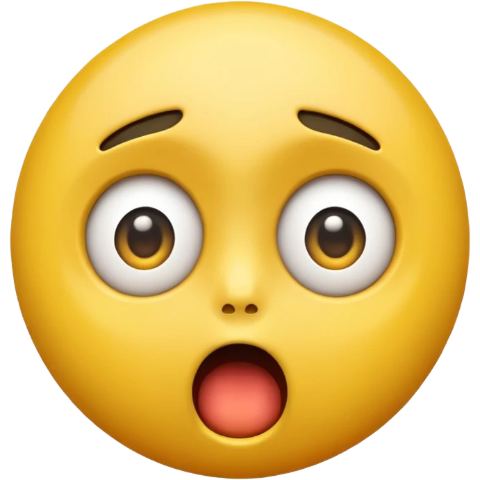 Create a Shock reaction emoji for a new social media app emoji