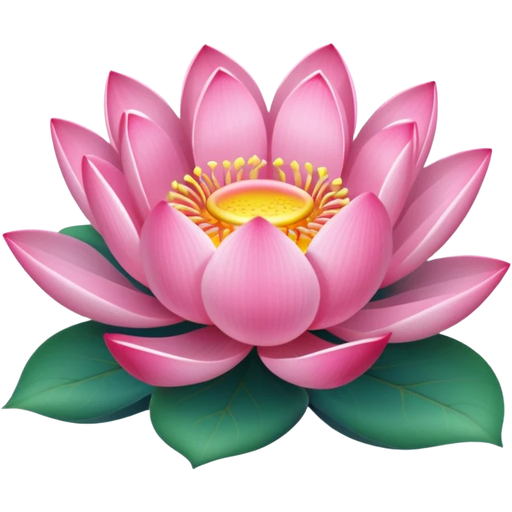 Pink lotus emoji