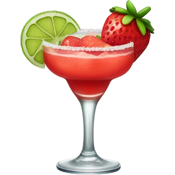 Strawberry margarita emoji