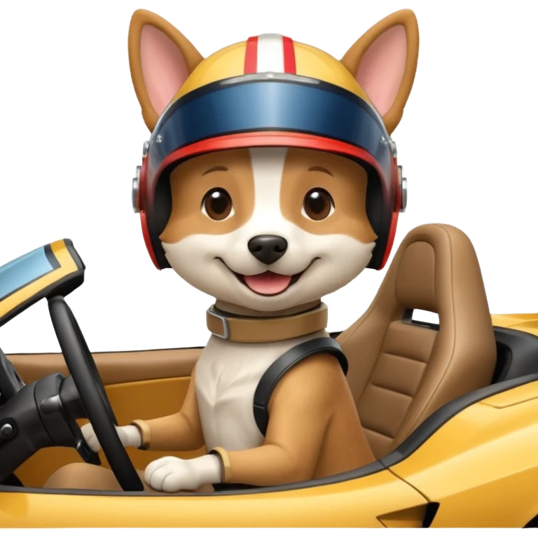 Dog corvette emoji