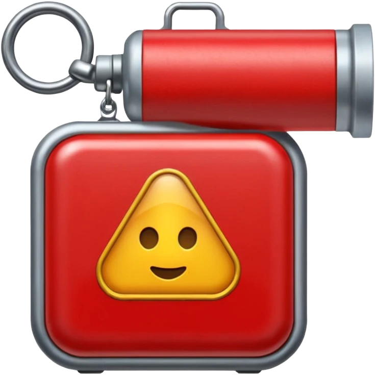 linterna de explorador detalles en rojo emoji