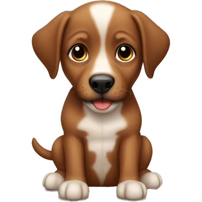 Brown puppy emoji