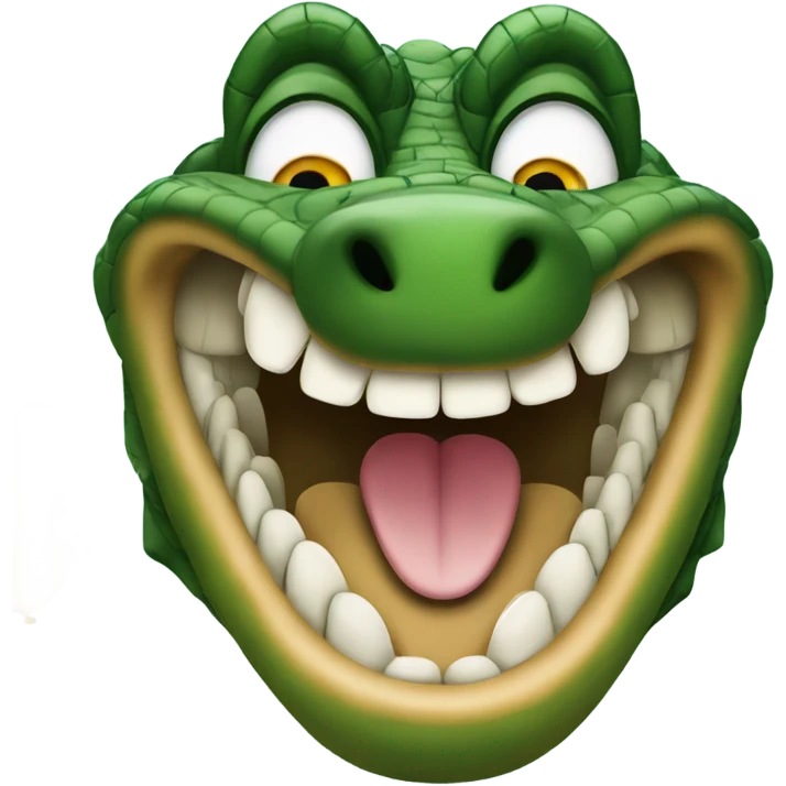 Gator at a New Year’s Eve party emoji