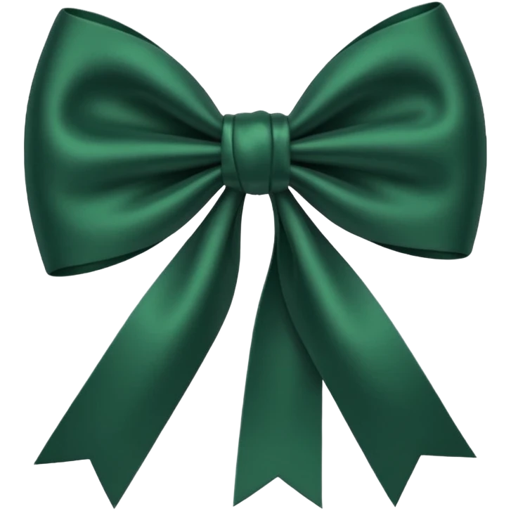 dark green bow emoji