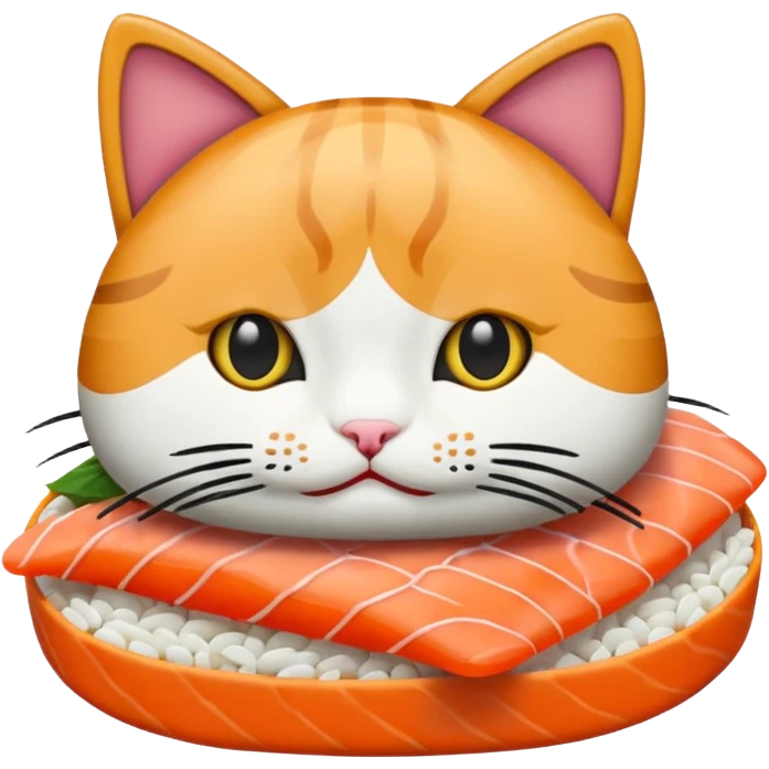 Sushi cat emoji
