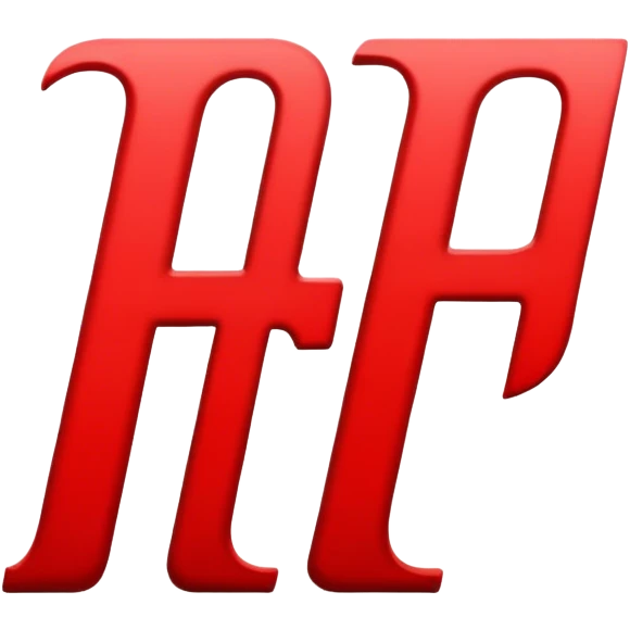 Two H's written red emoji