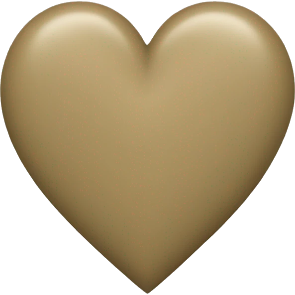 Khaki heart emoji