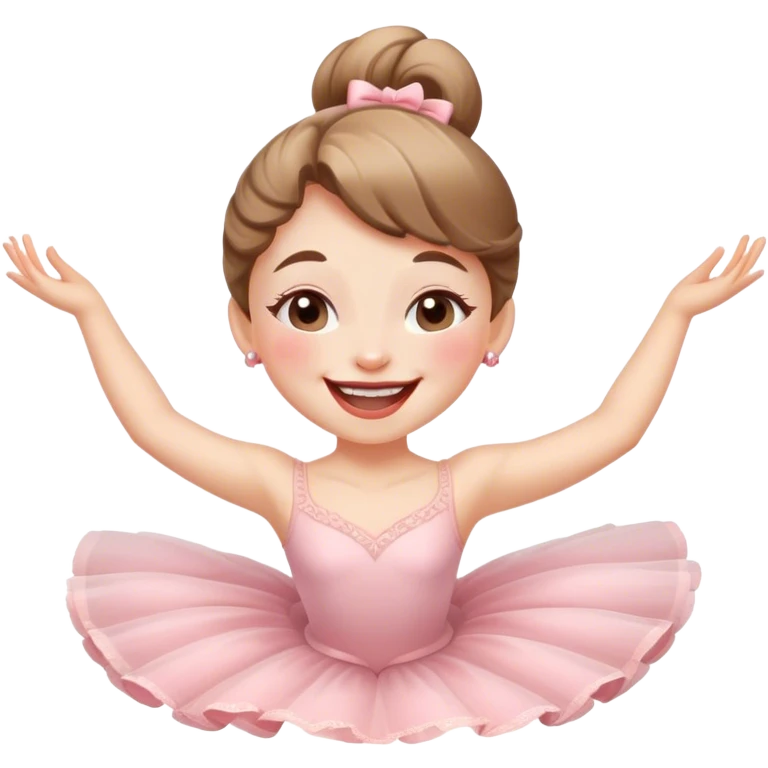 Ballerina is laughing emoji