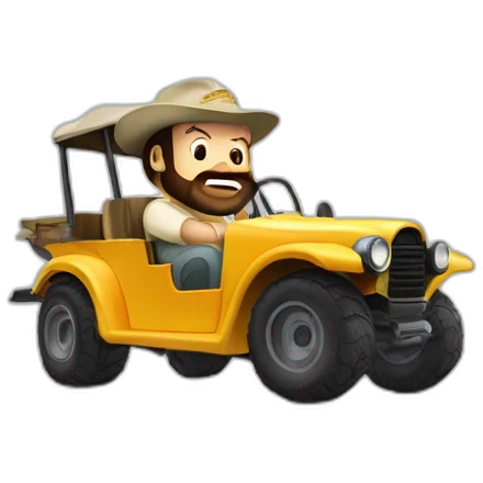 Bud spencer in buggie emoji
