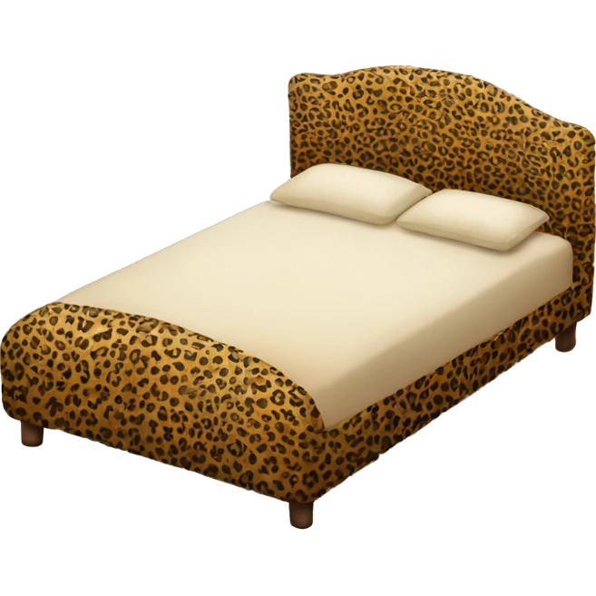 Leopard print bed emoji