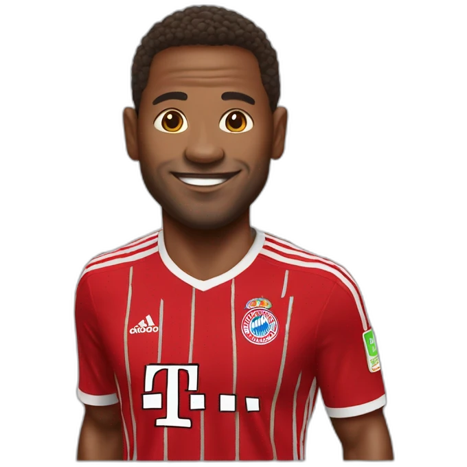 bayern münchen player jumping big head emoji