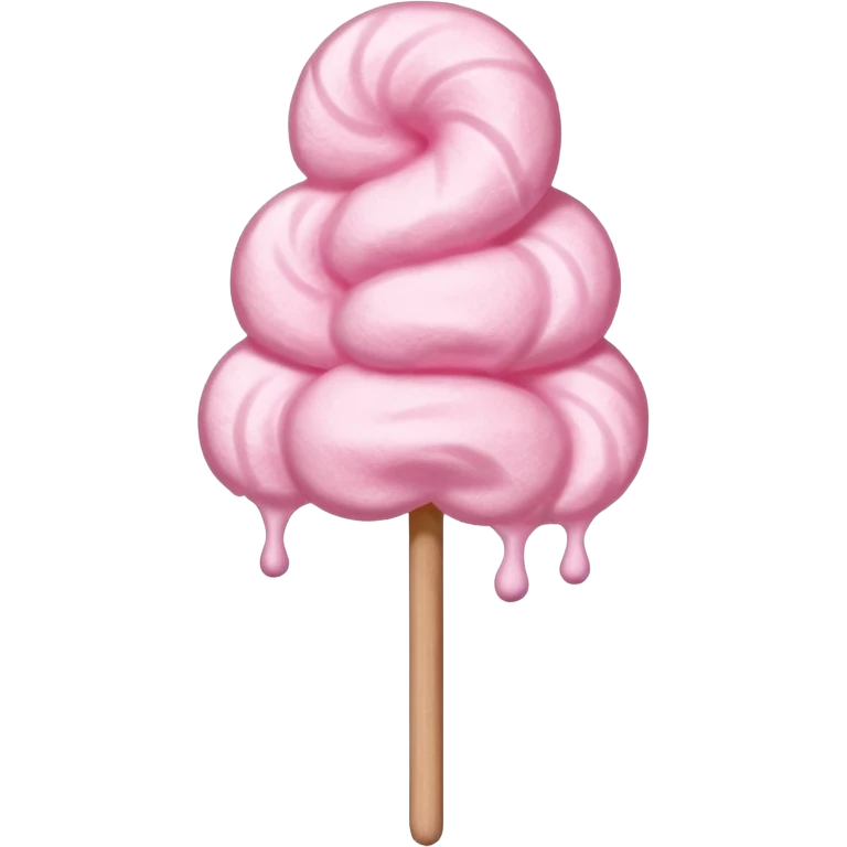 pink cotton candy on a stick emoji