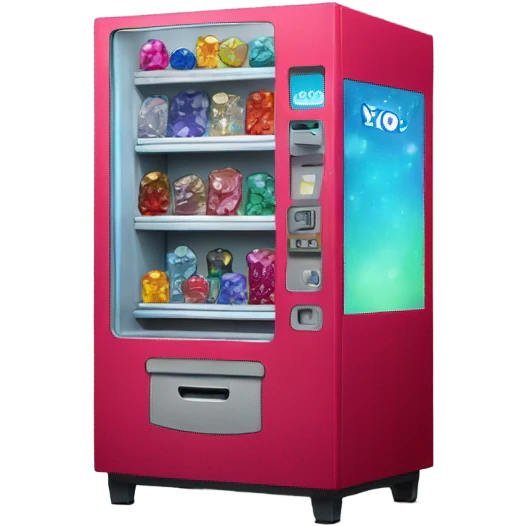 vending machine with gemstones emoji