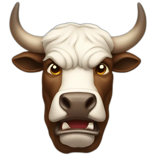 AN ANGRY BULL emoji